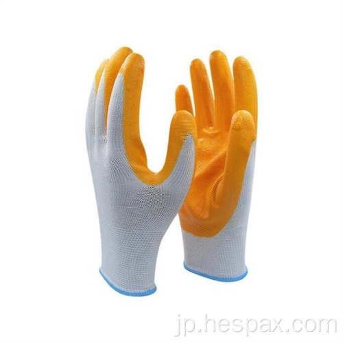 Hespax Comfort Anti-Oilニトリル安全手袋メカニック
